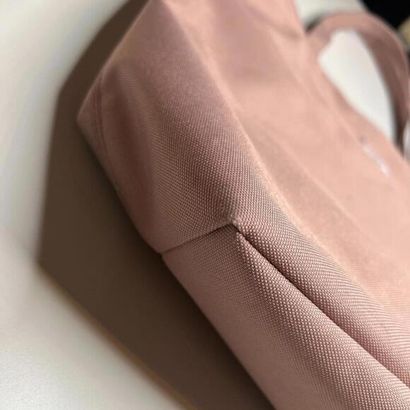 Herschel Supply Co. Tote Bag Pink Rose Canvas Shopper Zip Top Logo Patch - Picture 6 of 10